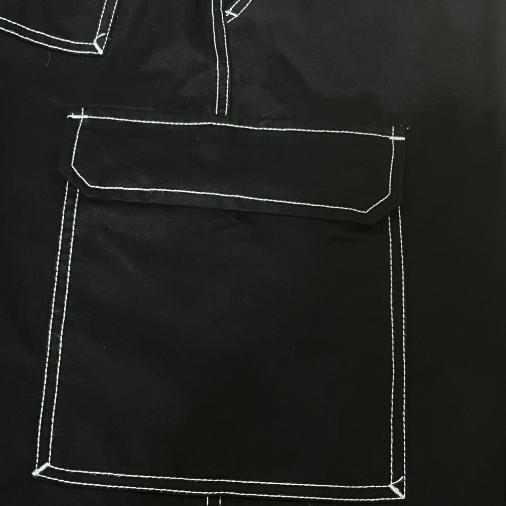 True Religion Brand Jeans Cargo Pants‎ Jet Black Men Size 34X32 New - Picture 11 of 16